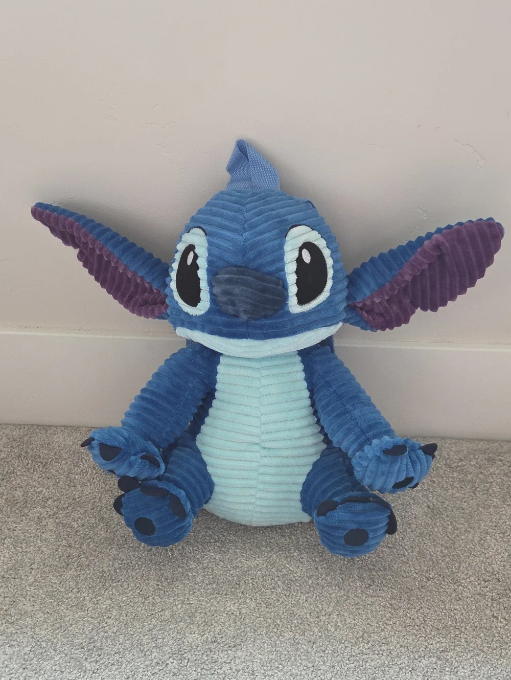 Disney Lilo and Stitch Kids Corduroy Plush Backpack